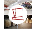 Red Folding Hydraulic Crane Carbon Steel Iron Alloy Steel 0-2.1m/0-6.8