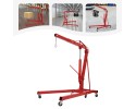 Red Folding Hydraulic Crane Carbon Steel Iron Alloy Steel 0-2.1m/0-6.8