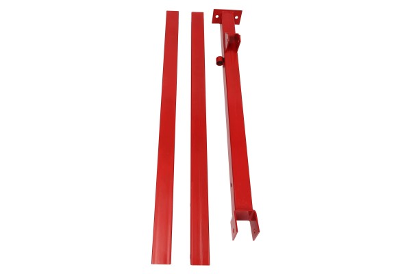 Red Folding Hydraulic Crane Carbon Steel Iron Alloy Steel 0-2.1m/0-6.8