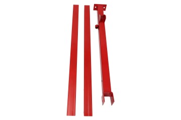 Red Folding Hydraulic Crane Carbon Steel Iron Alloy Steel 0-2.1m/0-6.8
