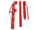 Red Folding Hydraulic Crane Carbon Steel Iron Alloy Steel 0-2.1m/0-6.8