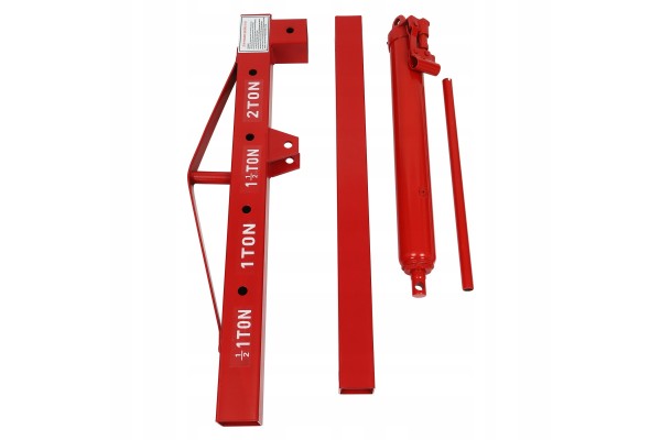 Red Folding Hydraulic Crane Carbon Steel Iron Alloy Steel 0-2.1m/0-6.8