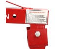 Red Folding Hydraulic Crane Carbon Steel Iron Alloy Steel 0-2.1m/0-6.8