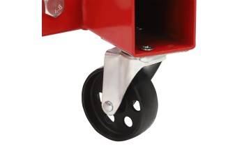 Red Folding Hydraulic Crane Carbon Steel Iron Alloy Steel 0-2.1m/0-6.8