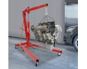 Red Folding Hydraulic Crane Carbon Steel Iron Alloy Steel 0-2.1m/0-6.8