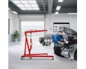 Red Folding Hydraulic Crane Carbon Steel Iron Alloy Steel 0-2.1m/0-6.8