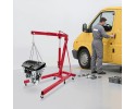 Red Folding Hydraulic Crane Carbon Steel Iron Alloy Steel 0-2.1m/0-6.8