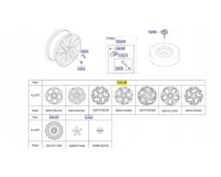 Alloy wheel 7 5J x 19 Kia