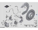 34206898493 Brake disc rear left BMW X5 G05 X6 G06 X7 G07 Packaging status original