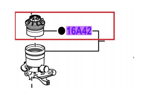 WATER DEIONIZATION FILTER MIRAI 16A42 77020 TOYOTA OE