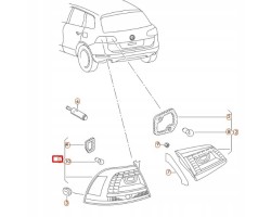 VAG 7P6 945 207 B COMBINED REAR LAMP