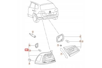 VAG 7P6 945 207 B COMBINED REAR LAMP