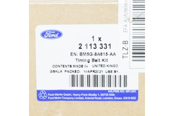 Kit de correa de distribución FORD MONDEO MK5 2113331 BM5G-8A615-AA O