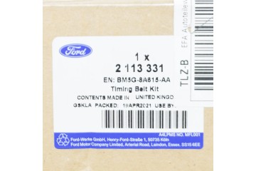 Kit de correa de distribución FORD MONDEO MK5 2113331 BM5G-8A615-AA O
