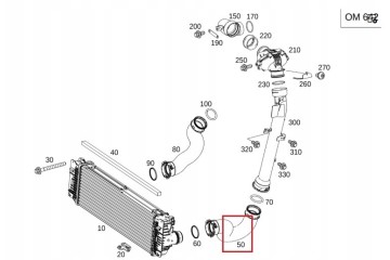 MERCEDES SPRINTER 906 907 Air cooler cable left OE Packaging status original