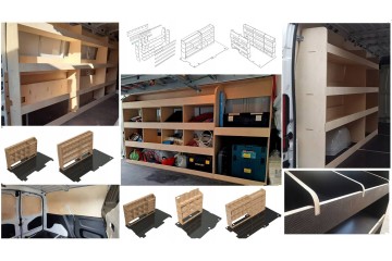 Estante incorporado 1200x1146 mm para Peugeot Partner, Citroën Berlin