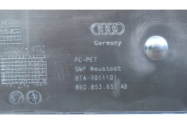 Rejilla Radiador Dummy Audi A4 B9 8W0 2015-2019 Cromo OE 8W0853651AB N