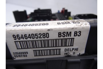9646405280  CAJA RELES / FUSIBLES PEUGEOT 307 BREAK / SW (S1)(04.2002) BREAK XS 2002 9646405280 209833 PEUGEOT - 1