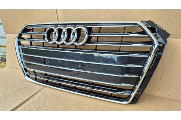 Dummy radiator GRILL Audi A4 B9 8W0 8W 15 19 CHROME OE 8W0853651BR AB NEW Quality of parts according to GVO O original with manu