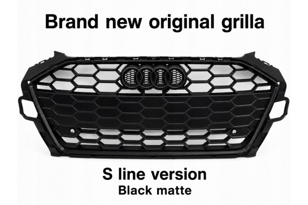 GRILLE INSERT AUDI A4 B9 FACELIFT S LINE 8W 8W0853651EB DT BLACK 2020