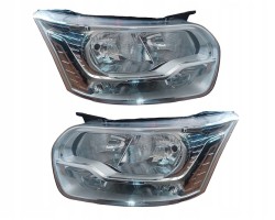 SET OF HEADLIGHTS FORD TRANSIT 2014 2024 LED DEPO