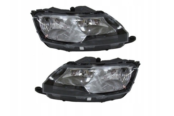 SET OF HEADLIGHTS SKODA RAPID 2012 2017 VALEO