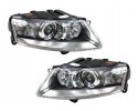 HEADLAMPS AUDI A6 C6 2004 2008 BI XENON WITH MOTORS