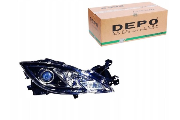 HEADLAMP ECE ELEC MANUAL BLK MZ 6 08 09 GS1F510KOE Product weight with unit packaging 6 kg