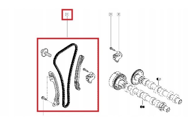 Timing chain Renault OE 130C12345R for gasoline engines Engine type gasoline