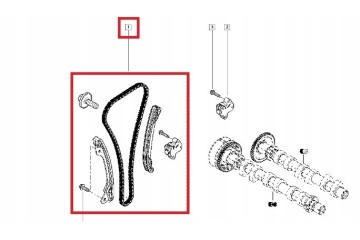 Timing chain Renault OE 130C12345R for gasoline engines Engine type gasoline