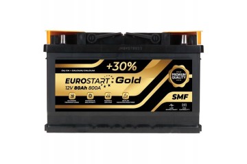 Battery Euro Start GOLD SMF 12V 80Ah 800A P L3 Catalog number of the part EG80