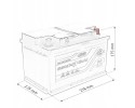Battery Euro Start GOLD SMF 12V 80Ah 800A P L3 Polarity right