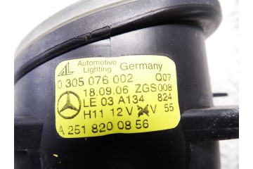 Faro antiniebla derecho, Mercedes-benz Clase B (Bm 245) 200 Cdi (245.208) 2008, A2518200856
