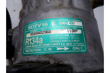 1106F COMPRESOR AIRE ACONDICIONADO PEUGEOT 306 3/5 PT. / 4 PT. (S2) Graffic 1999 1106F 210309 PEUGEOT - 2