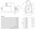 NEW MASSEY FERGUSON STARTER 3050 3060 3065 1114 12V 4 2 KW 10 TEETH Catalog number of the original CASE IH 234987A1 LANDINI 3542