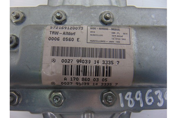 Airbag lateral delantero izquierdo, Mercedes-benz Clk (Bm 208) Coupe 230 Compressor (208.347) 1999, A1708600305
