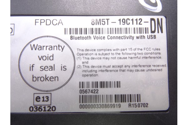8M5T19C112DN MODULO ELECTRONICO FORD MONDEO BERLINA (CA2)