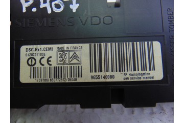 Módulo electrónico, Peugeot 407 ST Sport 2005, 9655140080