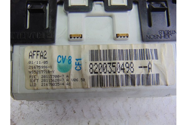 Pantalla multifuncion, Renault Megane Ii Berlina 5P Authentique 2005, 8200350498A