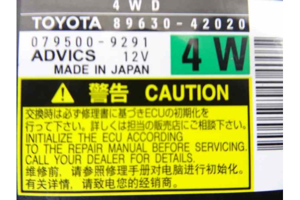 Módulo electrónico, Toyota RAV4 (A3) Sol 2008, 89630-42020