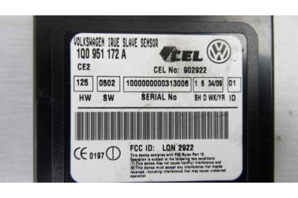 Módulo electrónico, Volkswagen Eos (1F7)(2006) 2.0 Tdi 2006, 1Q0951172A