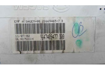 Pantalla multifuncion, Citroen C3 1.4 HDi SX Plus 2002, 9647409477