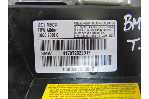 Airbag lateral trasero derecho, Bmw Serie 5 Touring (E39) 530d 2003, PUERTA