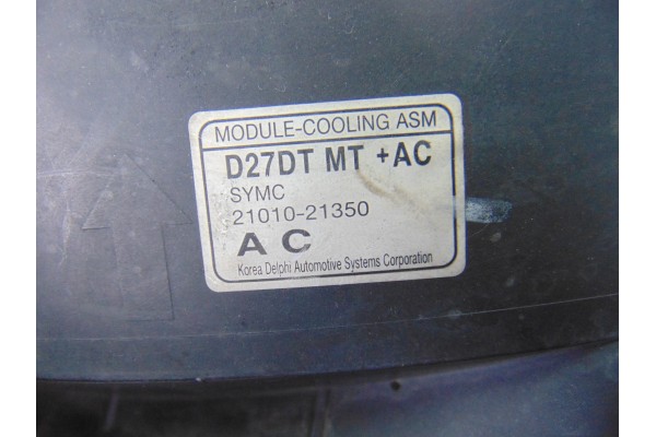 Calandra delantera de radiador, Ssangyong Rodius Xdi Limited 2005, 21010-21350