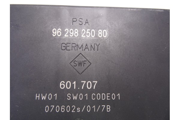 Módulo electrónico, Peugeot 607 (S1)(12.2000) Pack 2002, 9629825080