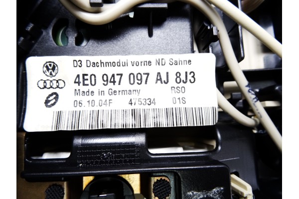 4E0907135A  LUZ INTERIOR AUDI A8 (4E) 3.0 TDI Quattro 2005 4E0907135A 211546 AUDI - 2