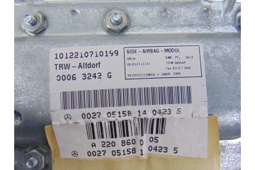 Airbag lateral delantero izquierdo, Mercedes-benz Clase S (Bm 220) Berlina 320 Cdi (220.025) 2005, A2208600305