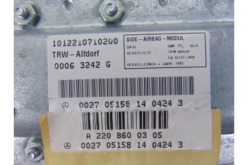Airbag lateral trasero izquierdo, Mercedes-benz Clase S (Bm 220) Berlina 320 Cdi (220.025) 2005, A2208600305