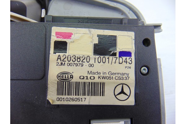 Luz interior, Mercedes-benz Clase C (Bm 203) Berlina 220 Cdi (203.006) 2004, A2038201001