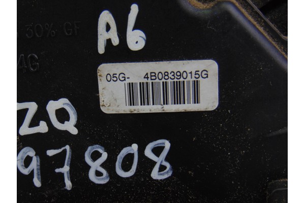 Cerradura puerta trasera izquierda, Audi A6 Avant (4B5) 3.0 2002, 4B0839015G